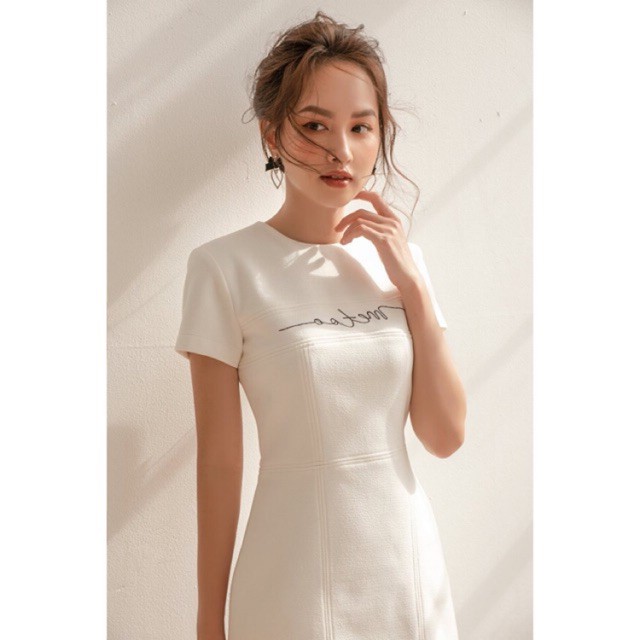 Đầm công sở dáng suông form đứng/ Chất vải cotton dày dặn co dãn nhẹ | BigBuy360 - bigbuy360.vn