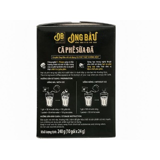 Cà phê sữa đá Ông Bầu 240g (10 gói x 24g)