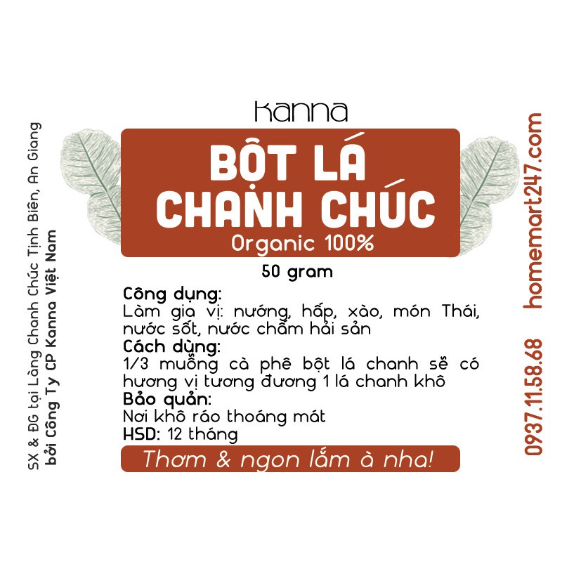 BỘT LÁ CHANH THÁI, LÁ CHANH CHÚC 100% NGUYÊN CHẤT