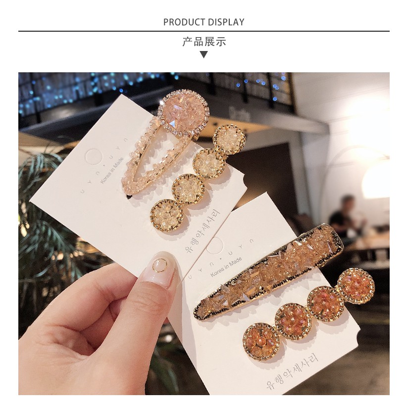 Bộ kẹp tóc mái thời trang Hàn Quốc sang trọng cho nữ