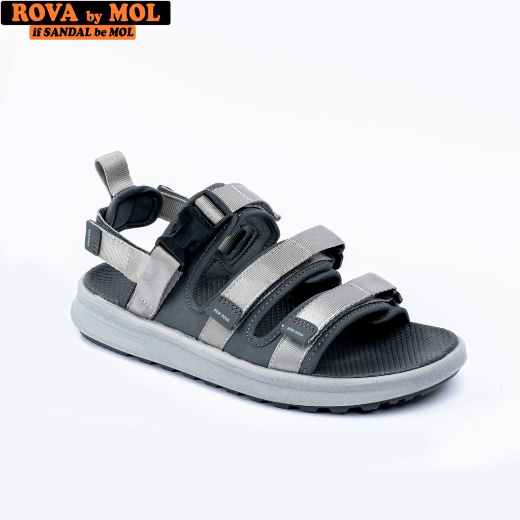 [Mã BMLTA50 giảm 50K đơn 150K] Sandal nam 3 quai ngang vải dù hiệu Rova RV3408G2