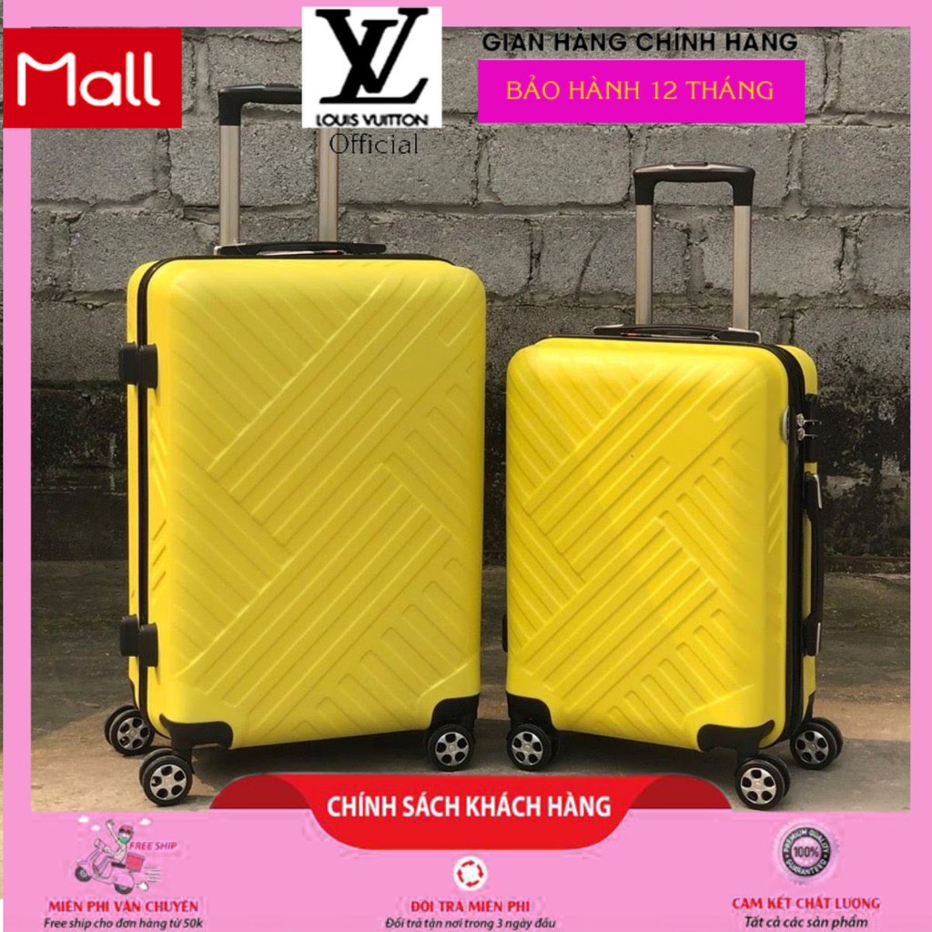 size 24 Vali Nhựa Kéo Hùng Phát 860 Vân Chéo Chống Xước Chống Va Đập Cực Tốt [ Bảo Hành 12 Tháng