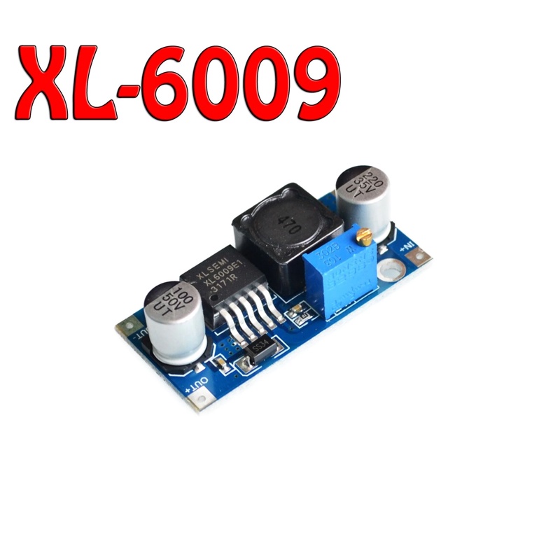 Mạch tăng áp 3A XL6009, DC-DC Boost nâng điện áp điều chỉnh ổn áp ngồn DC 9V, 12V XL6009 biến trở điều chỉnh điện áp