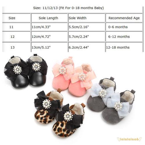 Giày boot giữ ấm trong mùa đông cho bé gái từ 0-18 tháng tuổi
