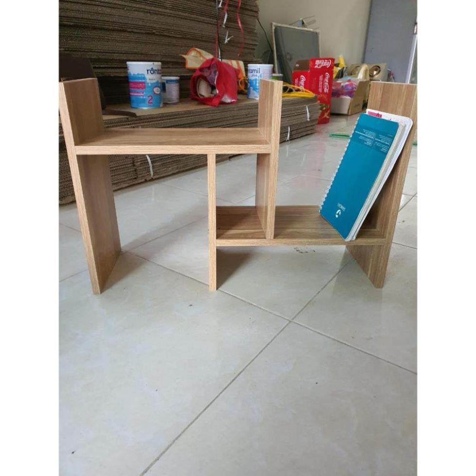 KỆ SÁCH GỖ ĐỂ BÀN LẮP GHÉP ĐA NĂNG