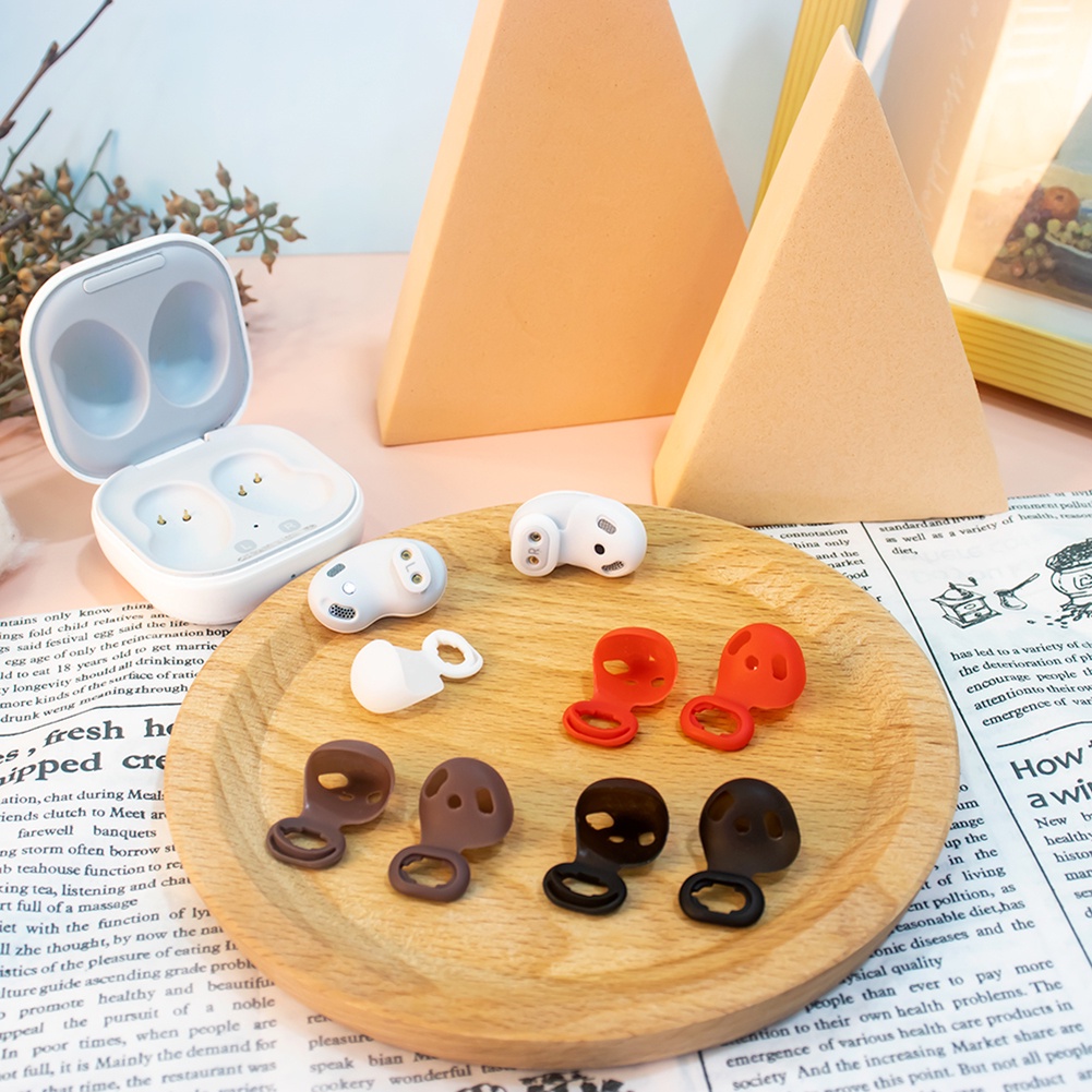 Bộ 8 Cặp Vỏ Bọc Tai Nghe Bluetooth Samsung Galaxy Buds Live Bằng Silicon Chống Thất Lạc