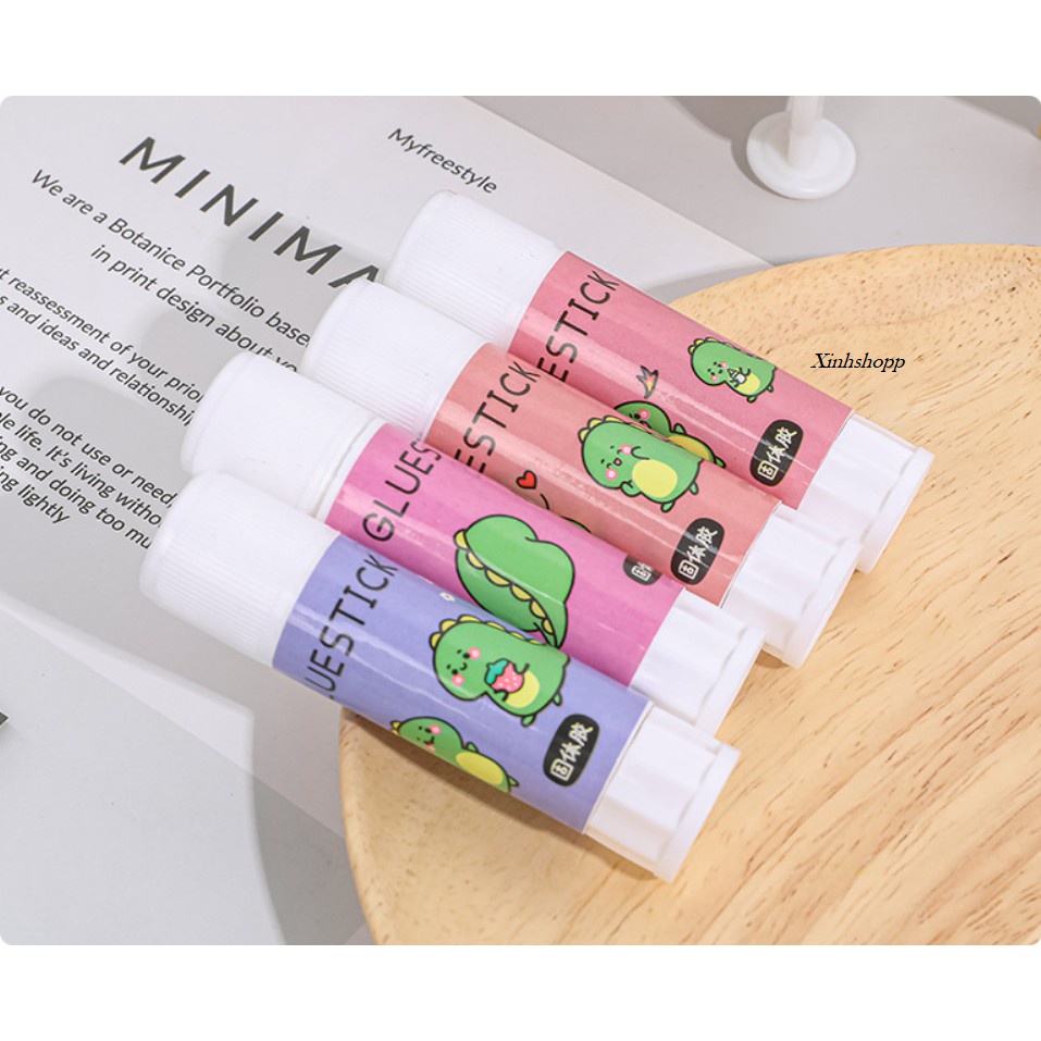 Combo 2 cây hồ khô dán giấy họa tiết dễ thương