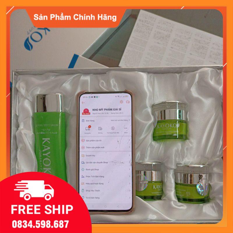 Bộ Nám kayoko Xanh Nhật Bản bản💕 FREESHIP 💕 kayoko 5in1- Chuyên nám và dưỡng trắng da Nhật bản. | BigBuy360 - bigbuy360.vn