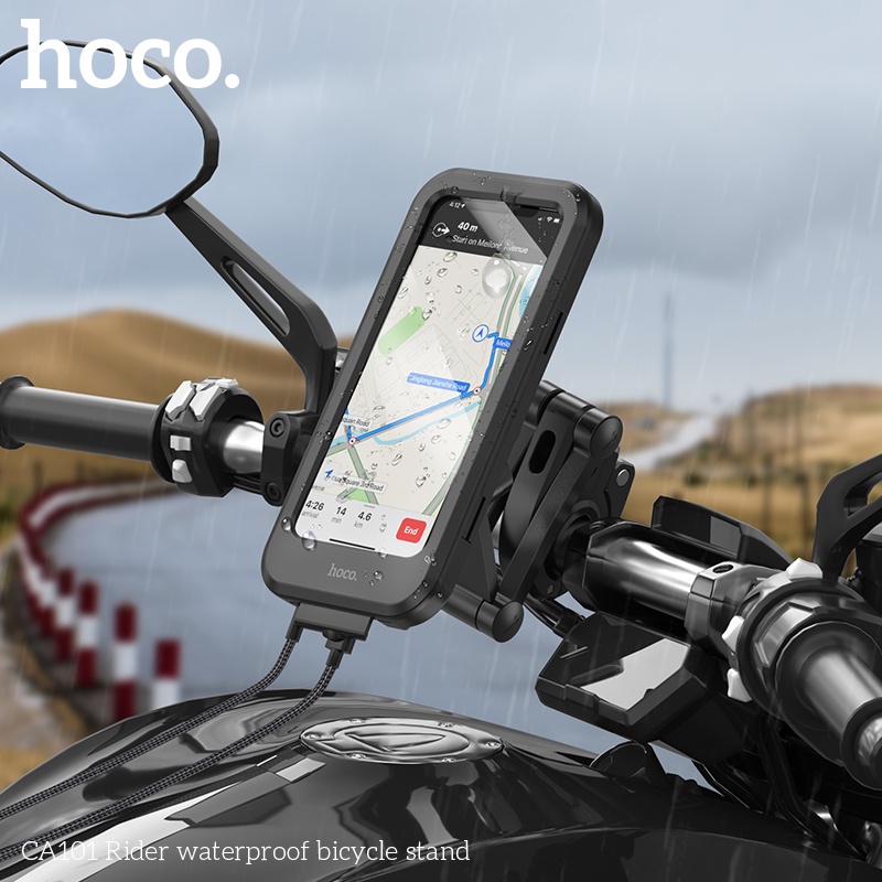 Giá đỡ điện thoại Hoco CA101 100% chính hãng và chống thấm nước IPX4 hiệu quả tiện dụng