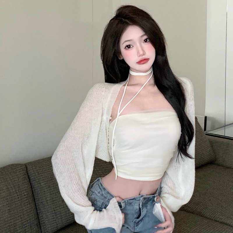 Áo Lửng Hai Dây Màu Sắc Thời Trang Quyến Rũ Cho Nữ