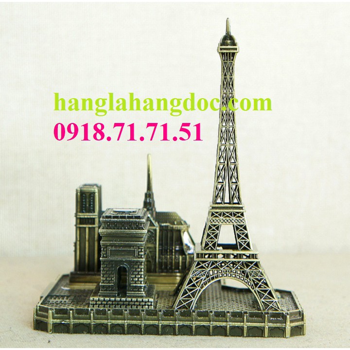 Mô hình trang trí bộ 03 công trình kiến trúc nổi tiếng Paris, Pháp