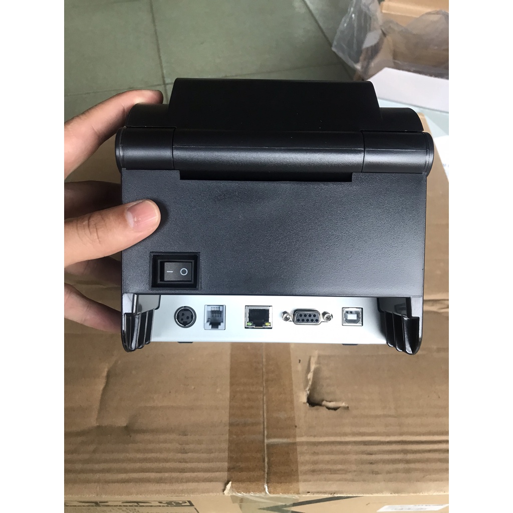 Máy in nhiệt Xprinter XP350BM  CHÍNH HÃNG kết nối qua điện thoại và máy tính in đơn hàng sàn TMĐT, in tem
