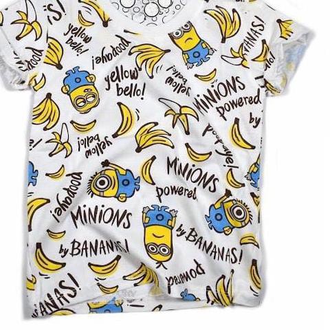 Pqd⭐Áo thun in hình chuối Minion 043 cho bé 1-10 tuổi (JM16)