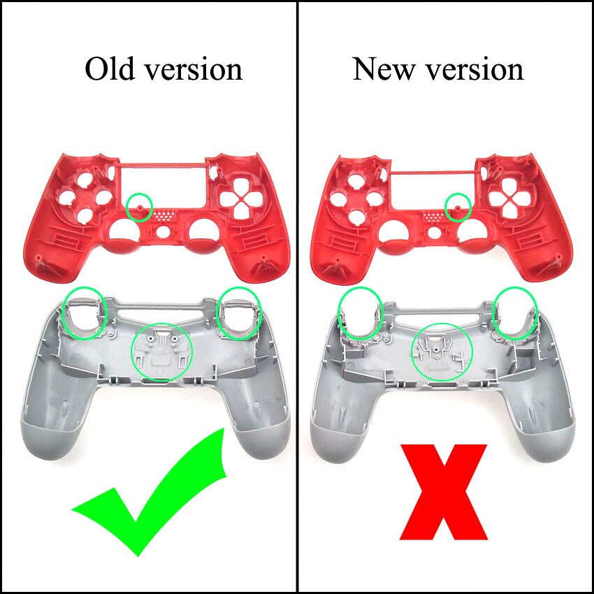 Ốp Nhựa Bảo Vệ Mặt Sau Cho Tay Cầm Chơi Game Sony PS4 JDM-001 JDM-011