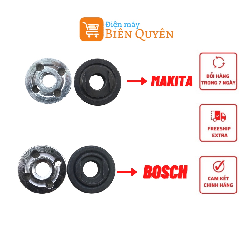 Bộ Đồng Tiền Đệm Lót Hãm Lưỡi Máy Mài Đuôi Chuột Bosch Makita