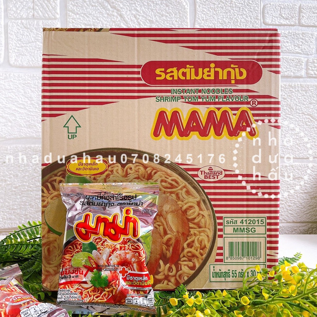 Lẻ 1 gói mì vị lẩu thái/ hải sản MAMA Thái Lan gói 55gam | BigBuy360 - bigbuy360.vn