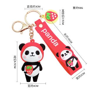Móc Khóa Gấu Trúc Đỏ Dễ Thương
