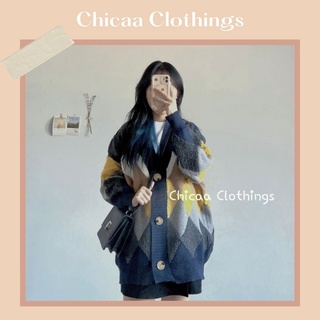 Áo Cardigan len nữ form rộng quả trám lông chất dày dặn - Áo cardigan len bigsize Ảnh by Chicaa