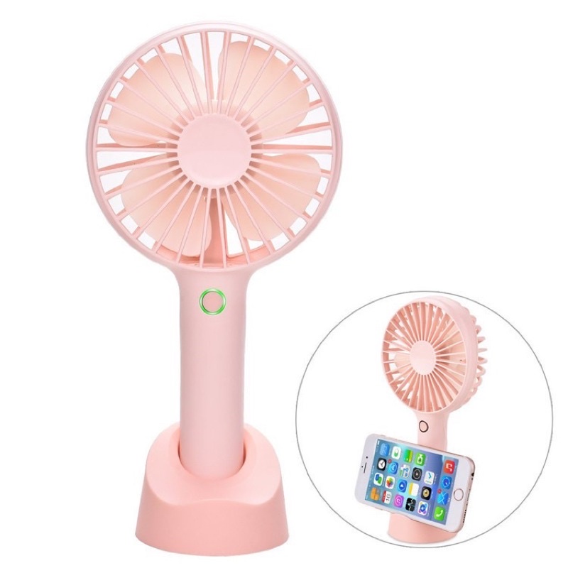 Quạt Sạc Cầm Tay Mini Funlab 01 2500mAh siêu khoẻ- Màu hồng