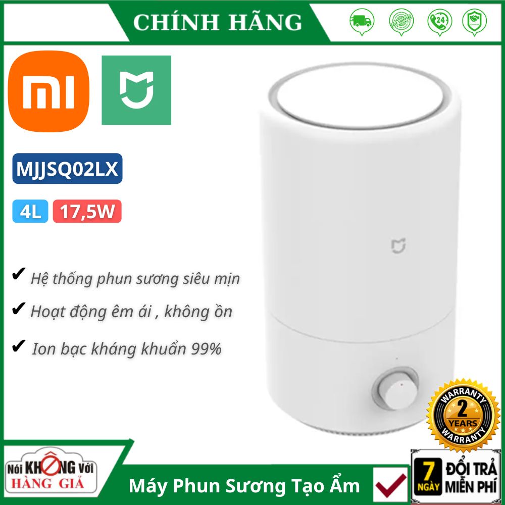 Máy phun sương tạo ẩm Xiaomi Mijia MJJSQ02LX dung tích 4L , UV diệt khuẩn 99% làm mát không khí thông minh mini tinh dầu