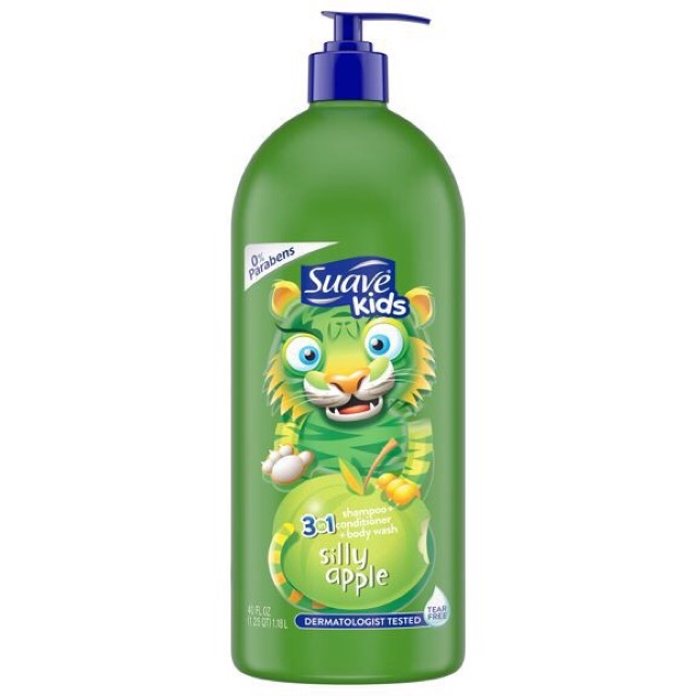 Suave Kids 3 in 1 - 552ml (tắm gội xả) - Mỹ