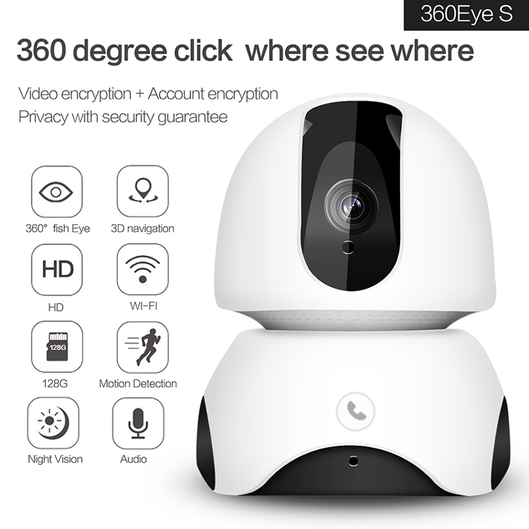 Bộ thiết bị camera an ninh trông trẻ không dây 720P HD có kết nối wifi kèm theo phụ kiện