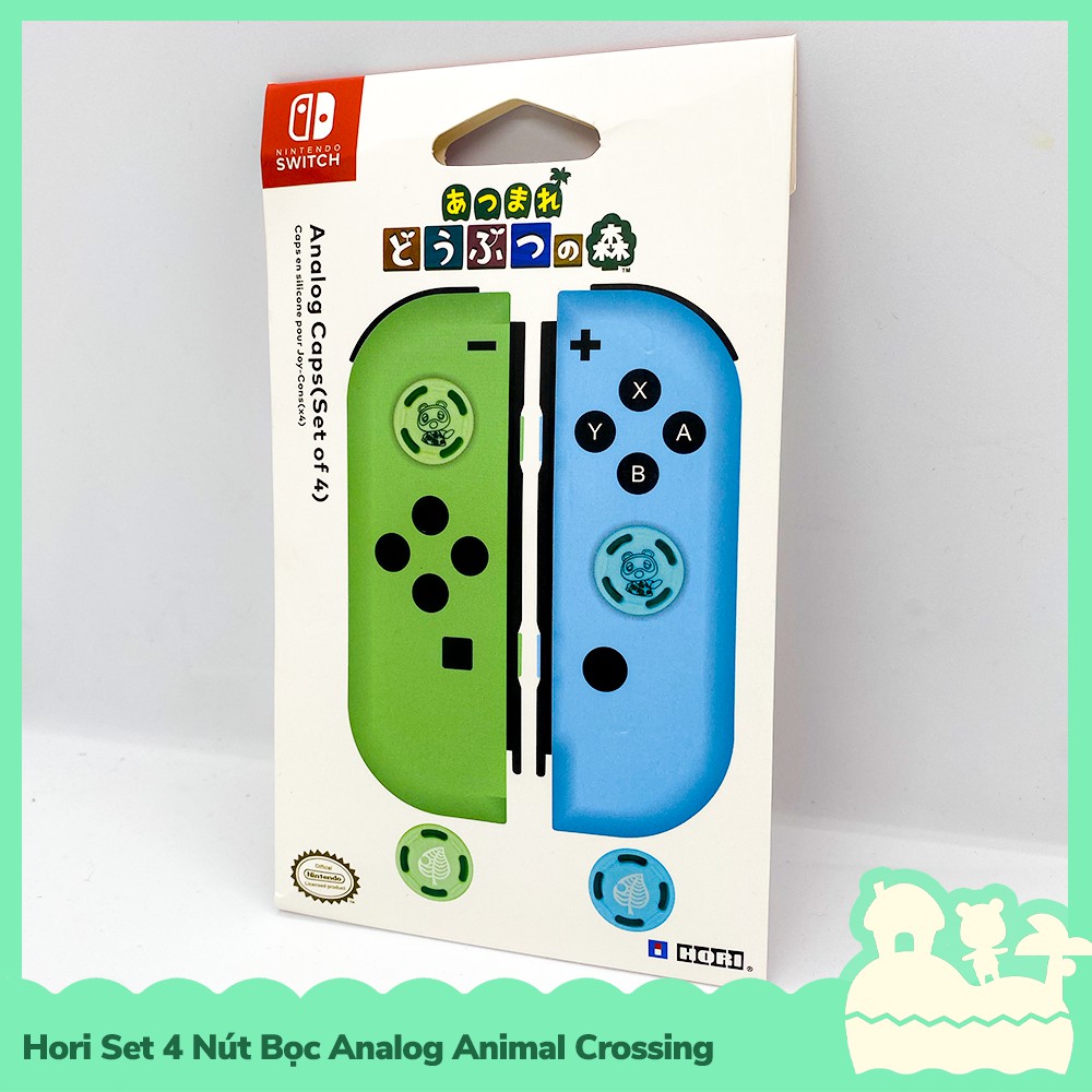 [Sẵn VN - NowShip] Hori Phụ Kiện Set 4 Bọc Nút Cần Xoay Analog Joycon Nintendo Switch NS Animal Crossing