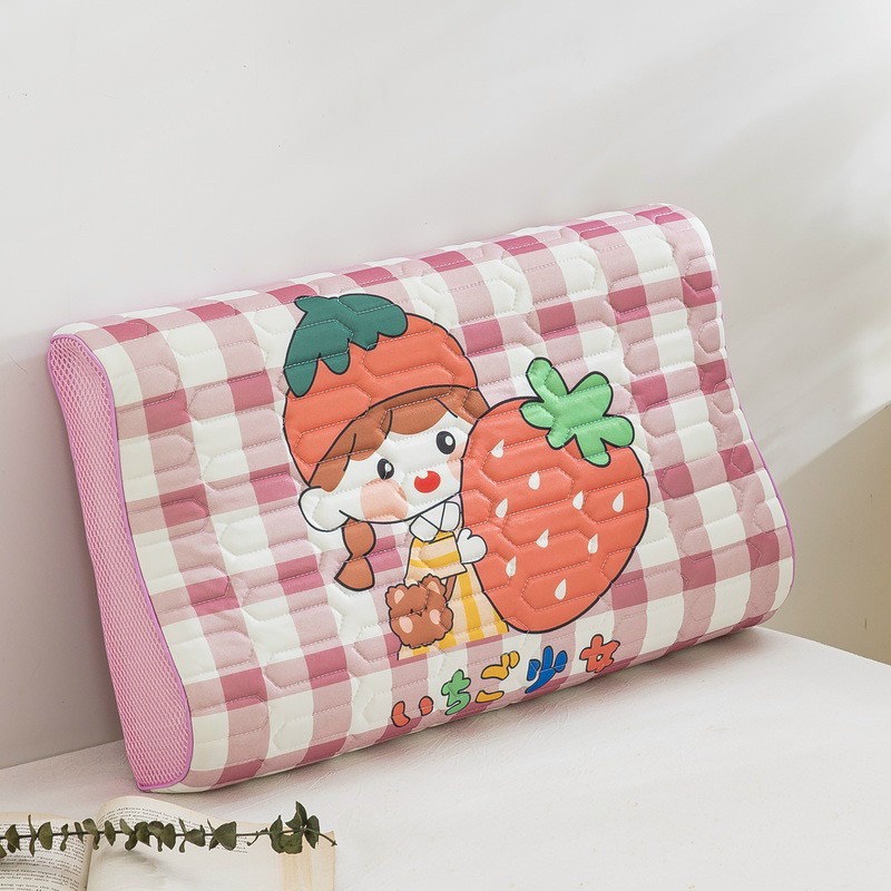 Gối cao su non kèm vỏ gối LATEX 5D cho bé mẫu mới size 30*50cm