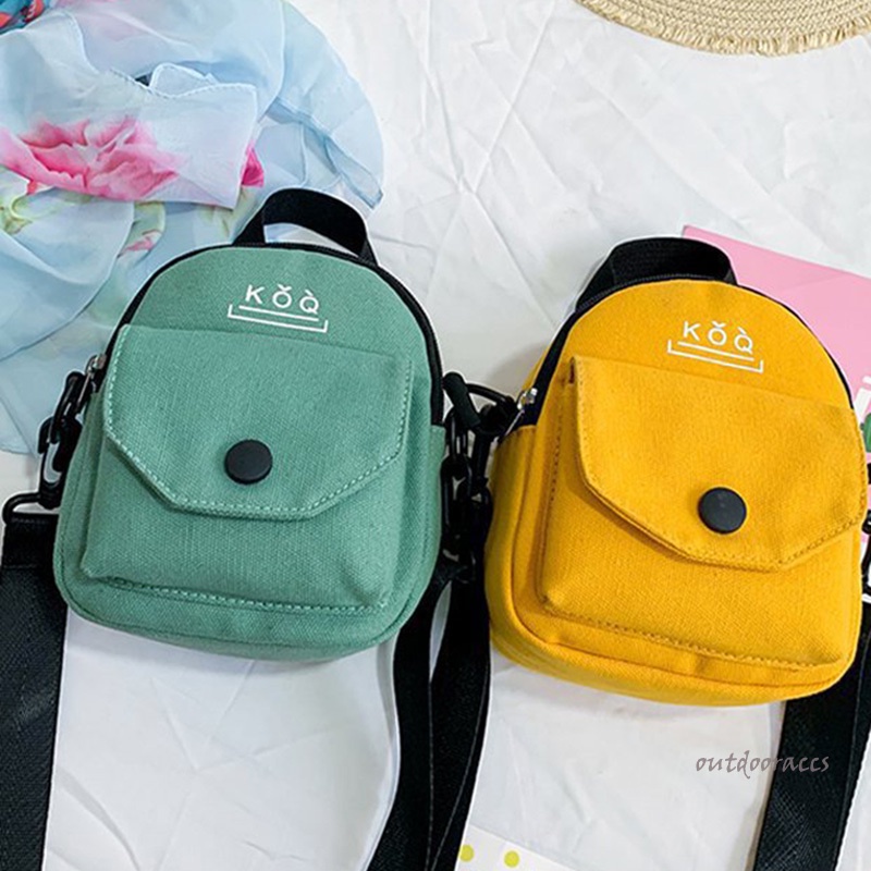 Túi Vải Canvas Đeo Chéo Thời Trang Cho Nữ