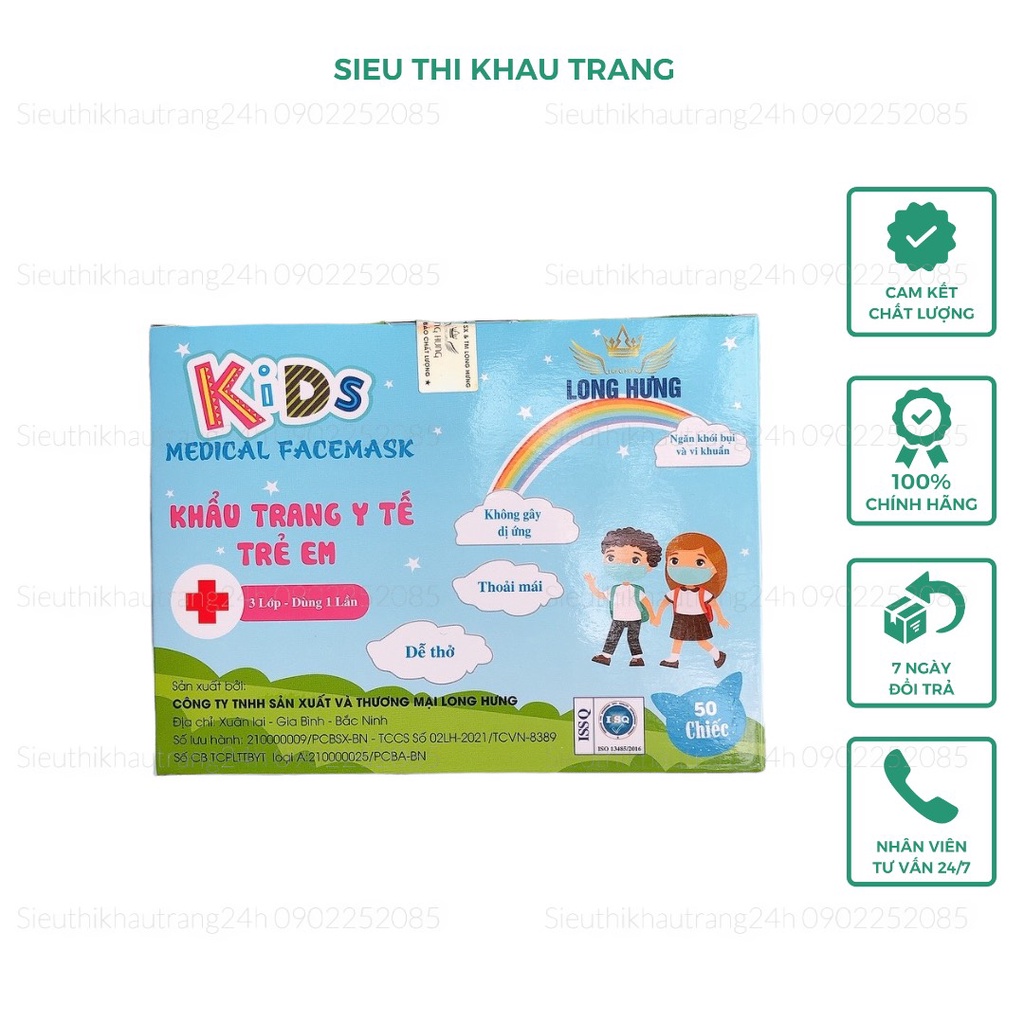 Khẩu Trang Y Tế Trẻ Em Kháng Khuẩn LOKA KIDs Mask In Hình Hoạ Tiết Cho Bé Từ 3-10 Tuổi