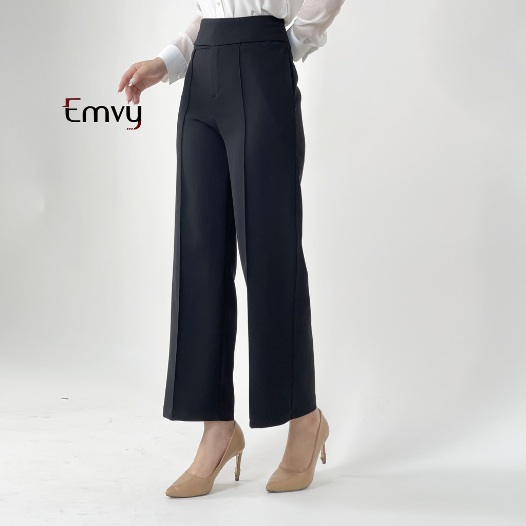 [ Mã FADIRECT20 giảm 20K đơn 150K] Quần Suông nữ công sở chất kaki mịn co dãn Emvy - Q3