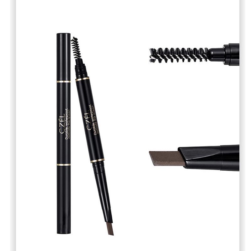[Hàng mới về] Chì kẻ lông mày CZEL ba chiều tự nhiên hai đầu tự động chống thấm nước chống thấm mồ hôi