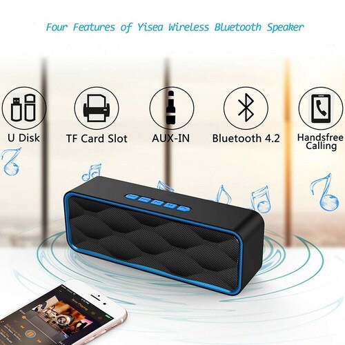 Loa Bluetooth SC211 Nghe Nhạc Mini Nhỏ Gọn Kết Nối Không Dây Dùng Được Usb Thẻ Nhớ jack 3.5 Kết Nối Được Với Máy tính