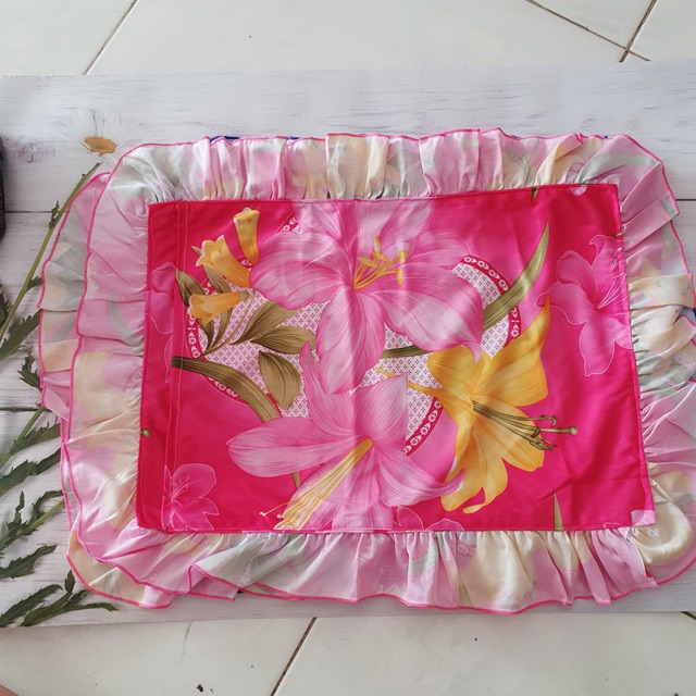 1 Cặp Bao Vỏ Gối Thun Lạnh Hoạ Tiết Loại I