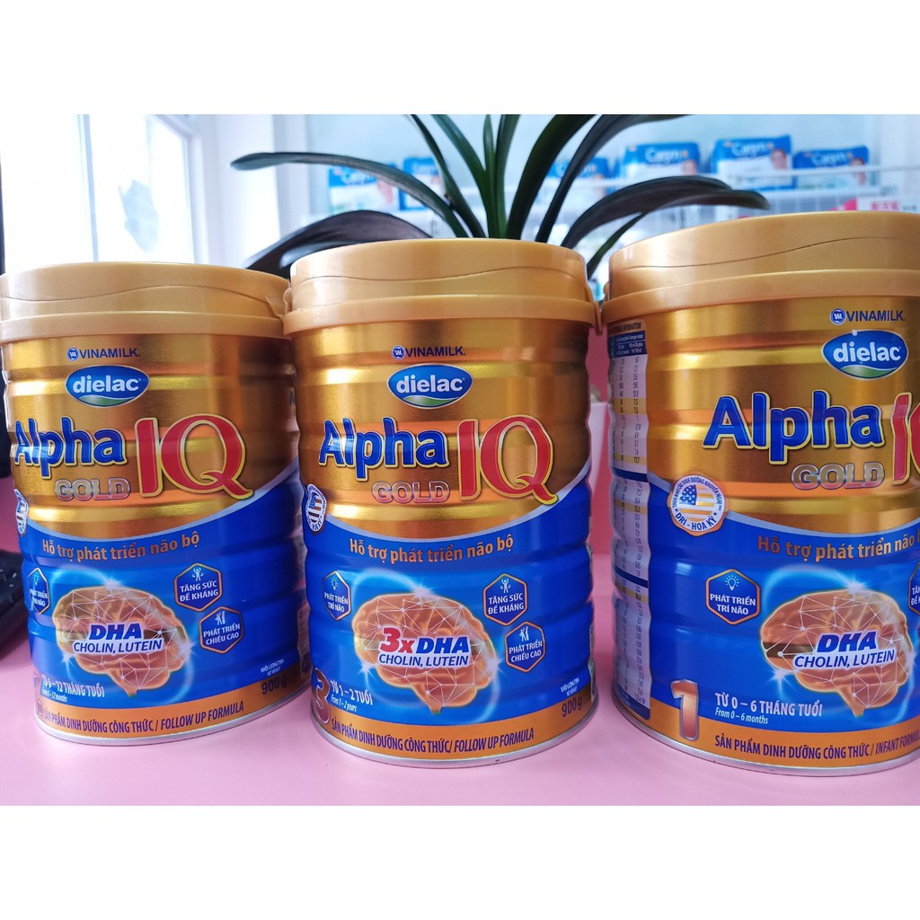 🌺🌺[DATE MỚI NHẤT] Sữa Vinamilk dielac ALPHA GOLD IQ đủ số 1,2,3 400g-900g  🌺🌺