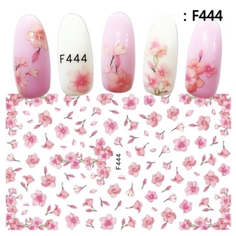 Sticker hình hoa 3d dán móng trang trí nail đẹp