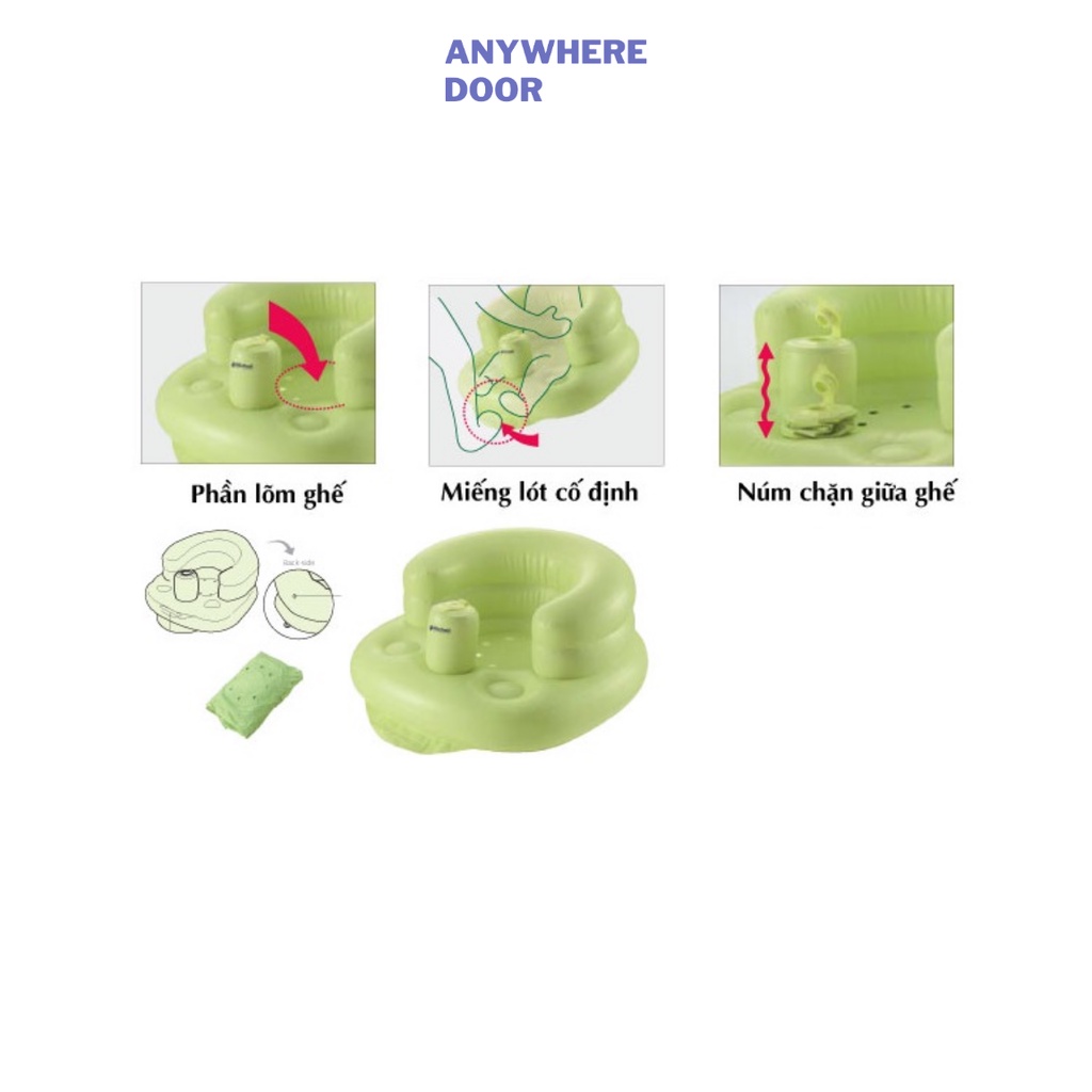 Ghế hơi tập ngồi Richell cho bé 7-24M