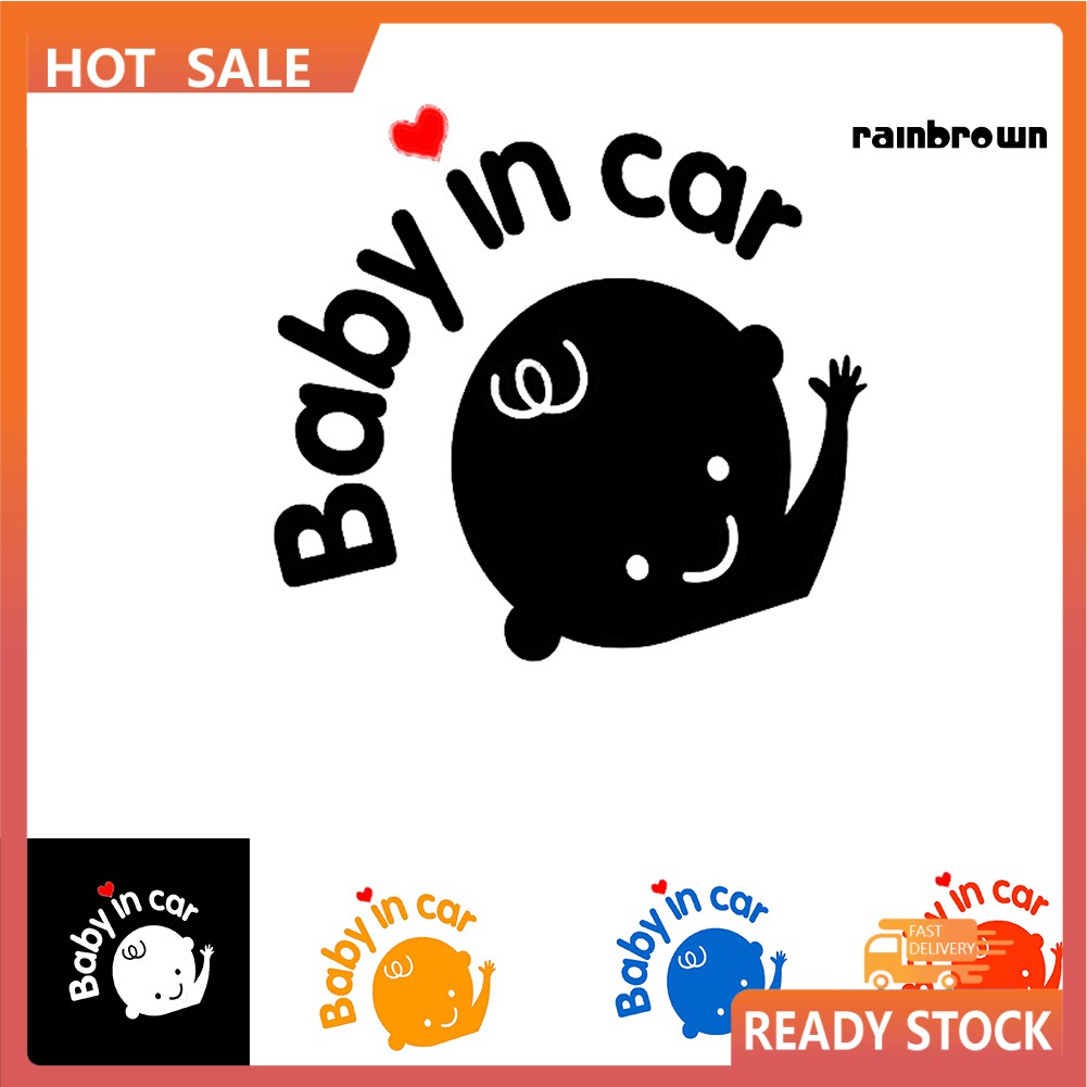 Đề Can Dán Trang Trí Xe Ô Tô Hình Em Bé Độc Đáo