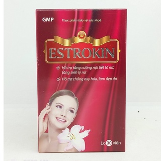 Viên uống Estrokin - Cân bằng nội tiết tố, tăng sinh lý nữ với Estrogen - Hộp 30 viên