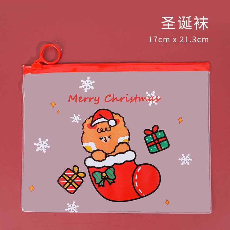 Lẻ như sỉ) Túi zip giáng sinh, noen cho bé