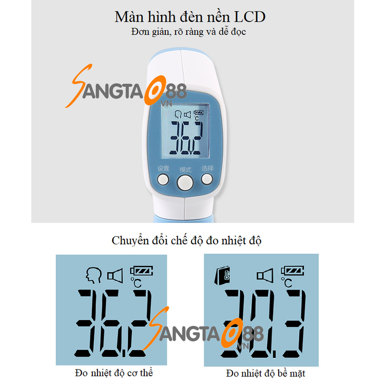 Nhiệt kế hồng ngoại FREESHIP Nhiệt kế điện tử đo trán không tiếp xúc cao cấp UT30H