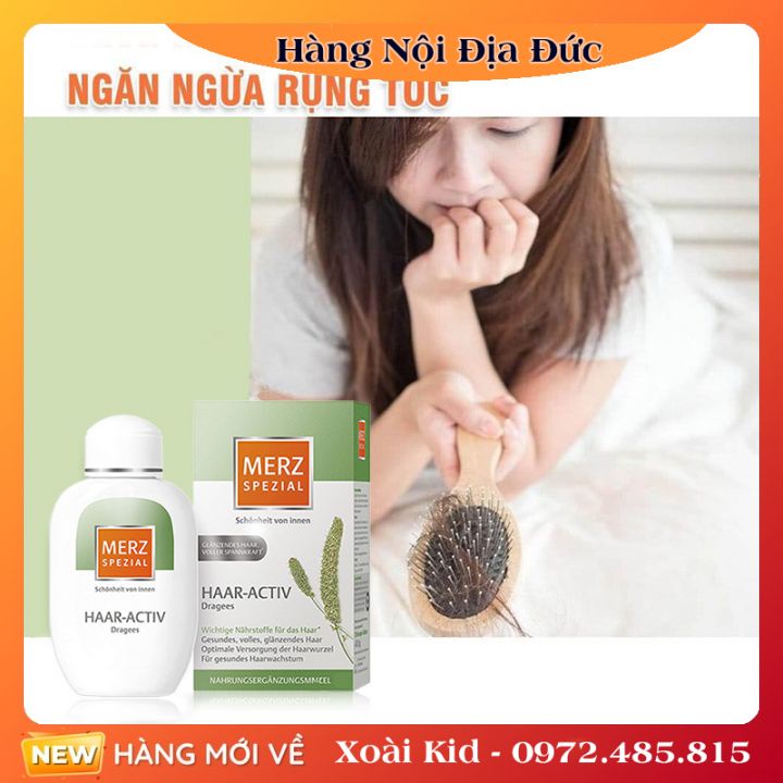 Viên uống hỗ trợ mọc tóc Merz Spezial Đức lọ 120v -Nội địa Đức Đủ Bill