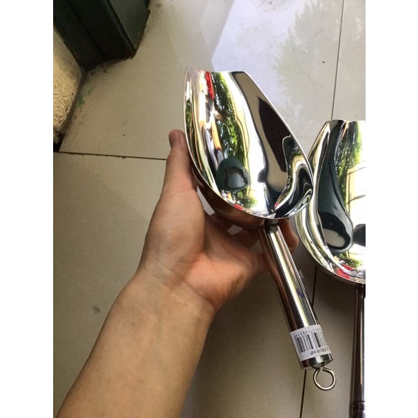 Xúc đá inox đủ cỡ, xẻng xúc đá bằng inox loại đẹp