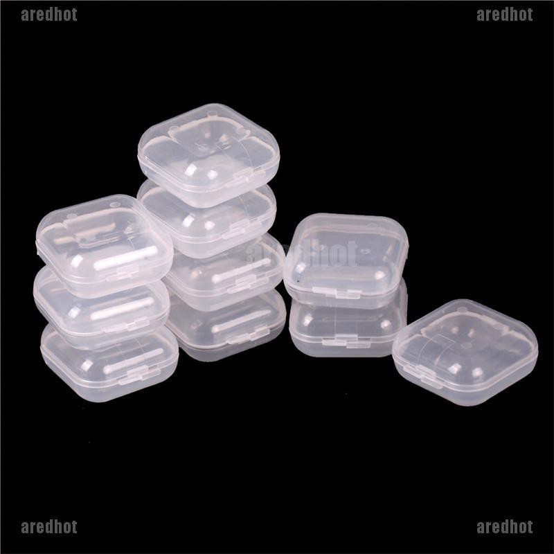 Bộ 10 Hộp Nhựa Trong Suốt Mini Đựng Đồ Tiện Dụng