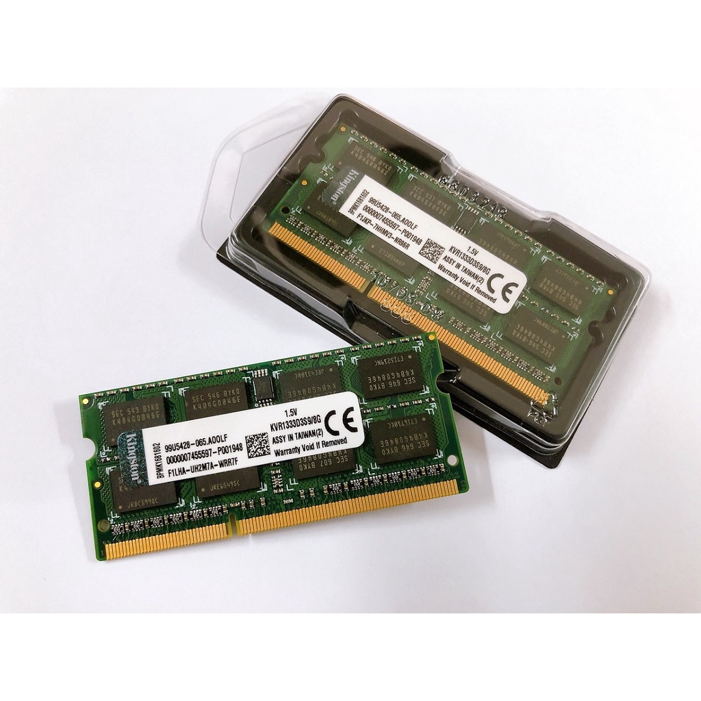 Ram Laptop 8GB DDR3 1066MHz 1333MHz Kingston Samsung Hynix Crucial - Bảo hành 36 tháng