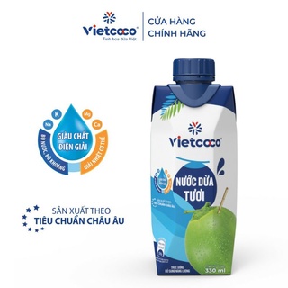 1 Thùng nước dừa tươi Vietcoco (330ml x 12 hộp)