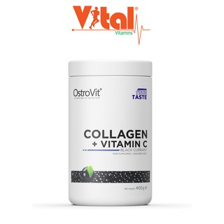 Ostrovit Hydrolyzed Collagen + Vitamin C - 400g Dạng Bột
