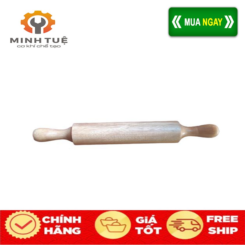 Lăn Bột Gỗ 37cm mặt lăn 20cm đường kính 6cm - CƠ KHÍ MINH TUỆ