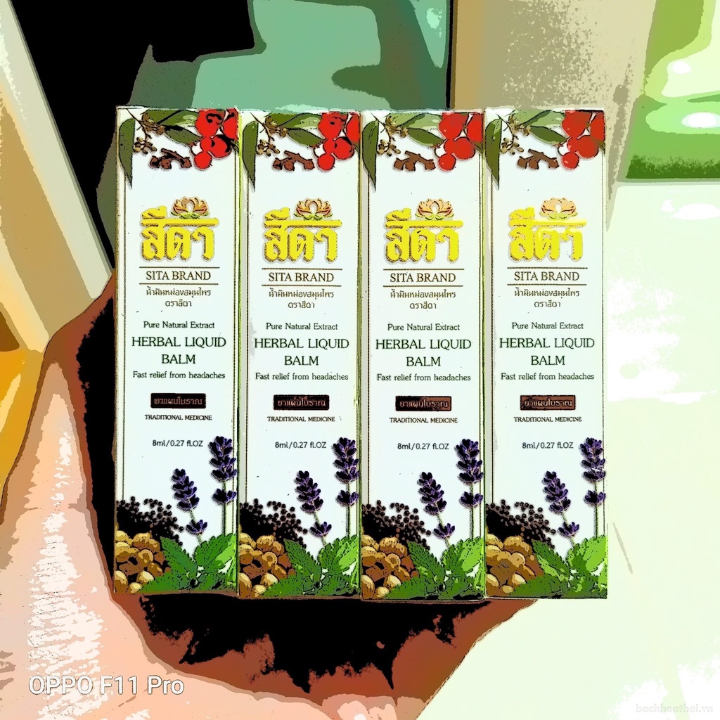 Herbal liquid balm sita brand dầu thảo ḋược 20 vị Thái