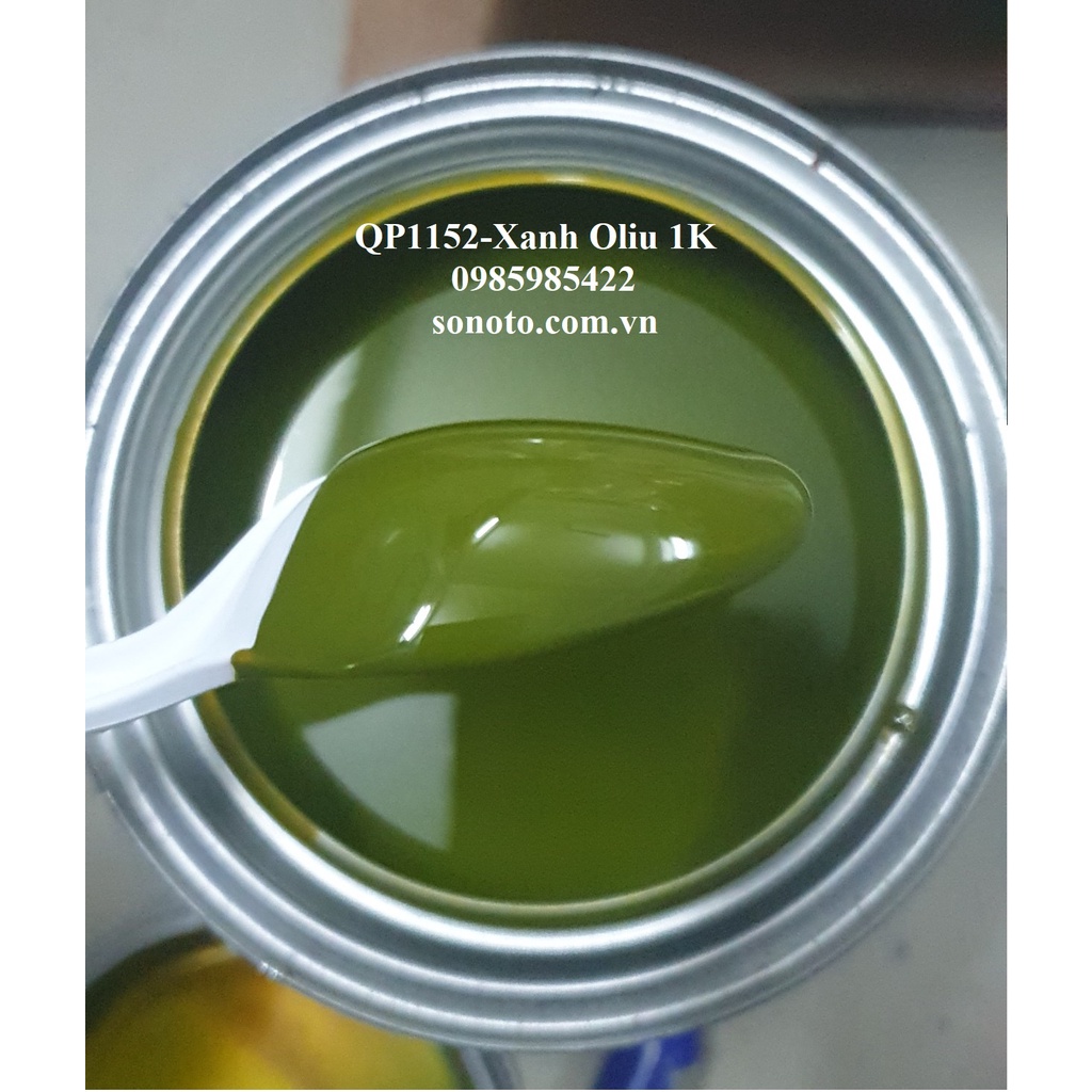 QP1152(QA404) Sơn màu xanh oliu vàng cốm Autopaint 1K - 6.PM sơn oto xe máy